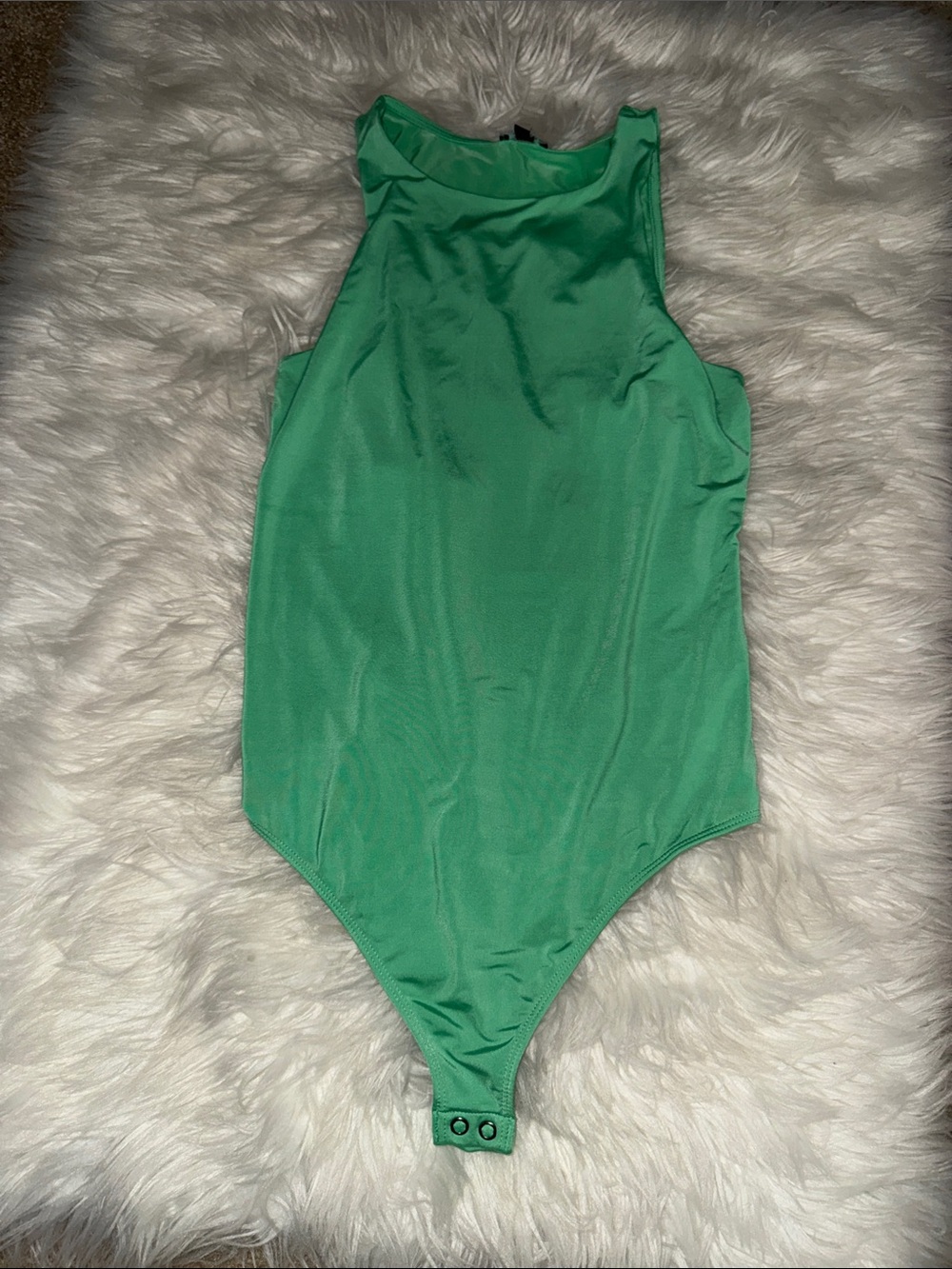 Express Green Sleeveless Bodysuit